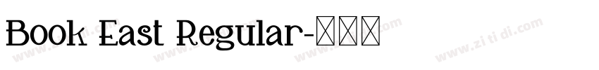 Book East Regular字体转换